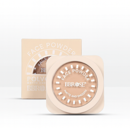 BBROSE Compact Face Powder – تغطية ناعمة ومطفية تدوم طويلًا