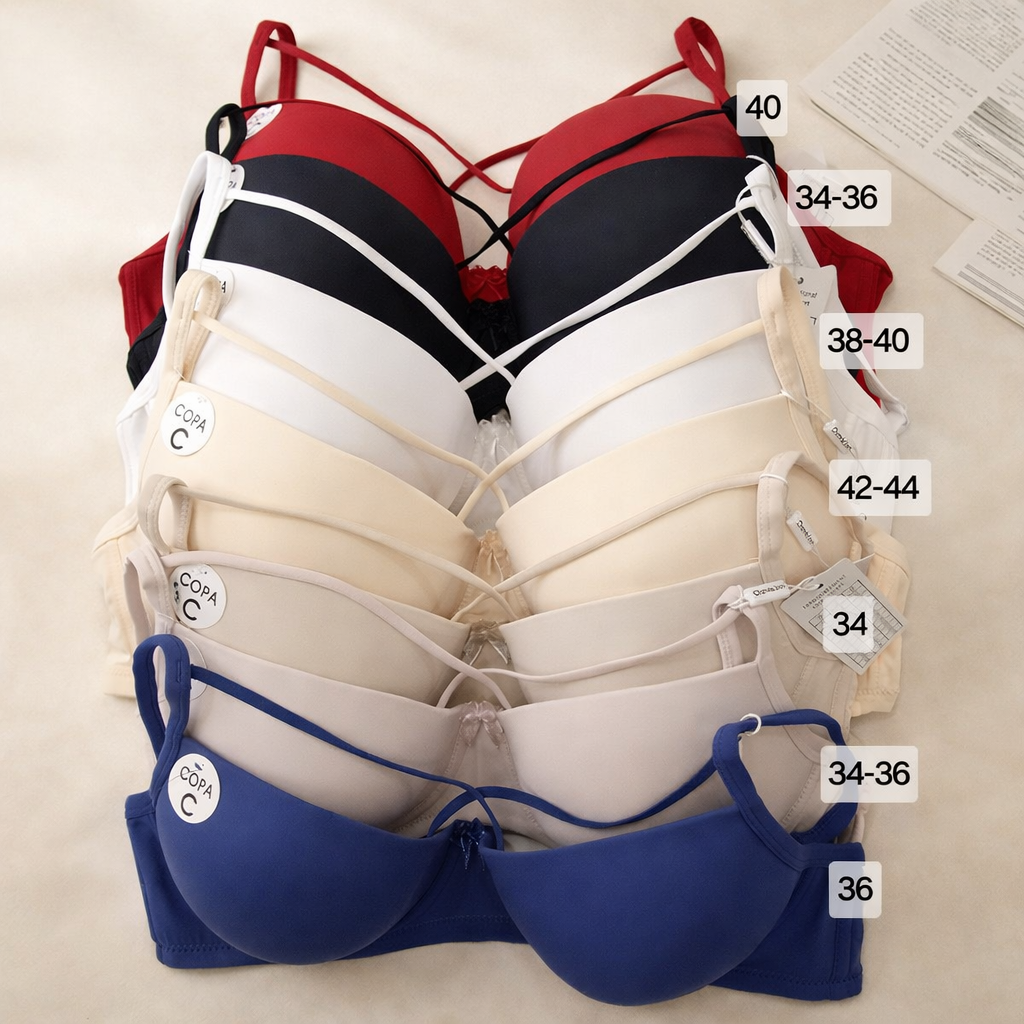 برا Chanvie Leen كب C سادة مبطن خفيف – دعم وراحة