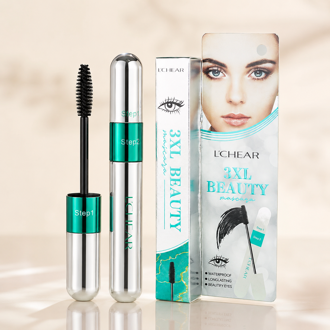 ماسكرا لاشير 3XL Beauty Step 1 & Step 2
