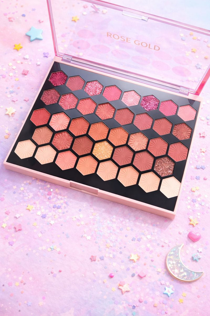 Rose Gold Hexa Nude Palette – باليت عيون نود & روز جولد