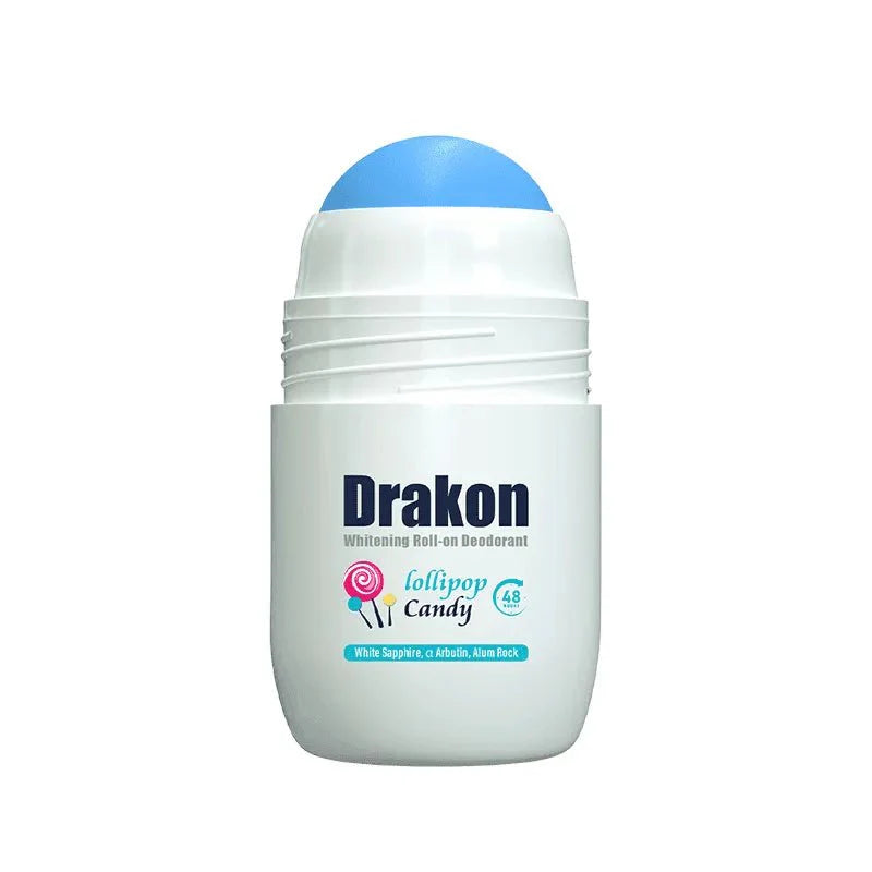 دراكون رول أون لتفتيح الإبط برائحة الحلوى | Drakon Whitening Roll-On Deodorant Lollipop Candy | حماية وانتعاش 48 ساعة