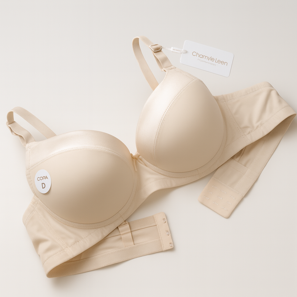 برا مقاسات كبيرة بتطعيم ساتان من Chanvie Leen – Chanvie Leen Plus Size Bra with Satin Touch (40–48)