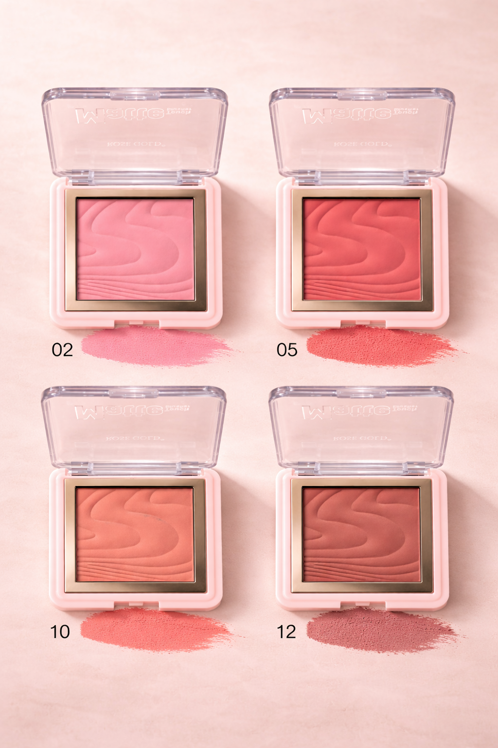 Rose Gold Matte Blush – بلاشر مطفي 4 درجات