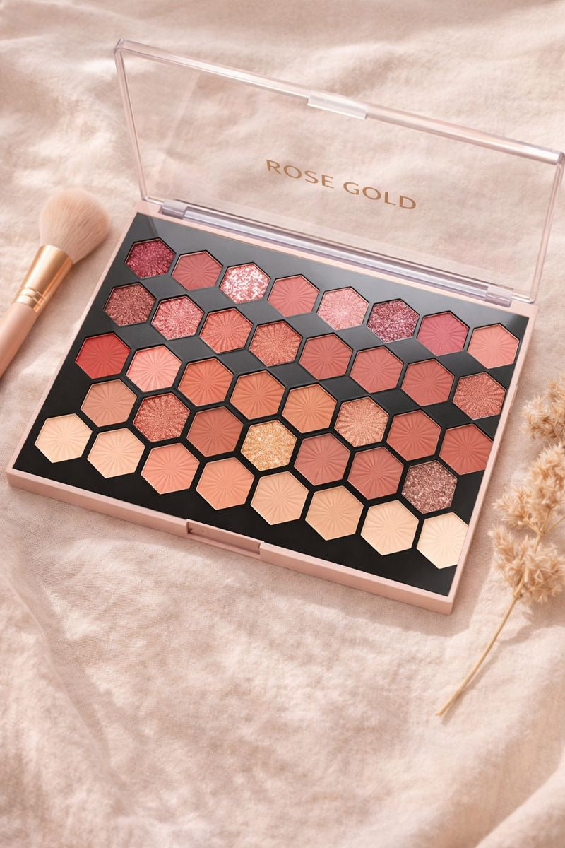 Rose Gold Hexa Nude Palette – باليت عيون نود & روز جولد