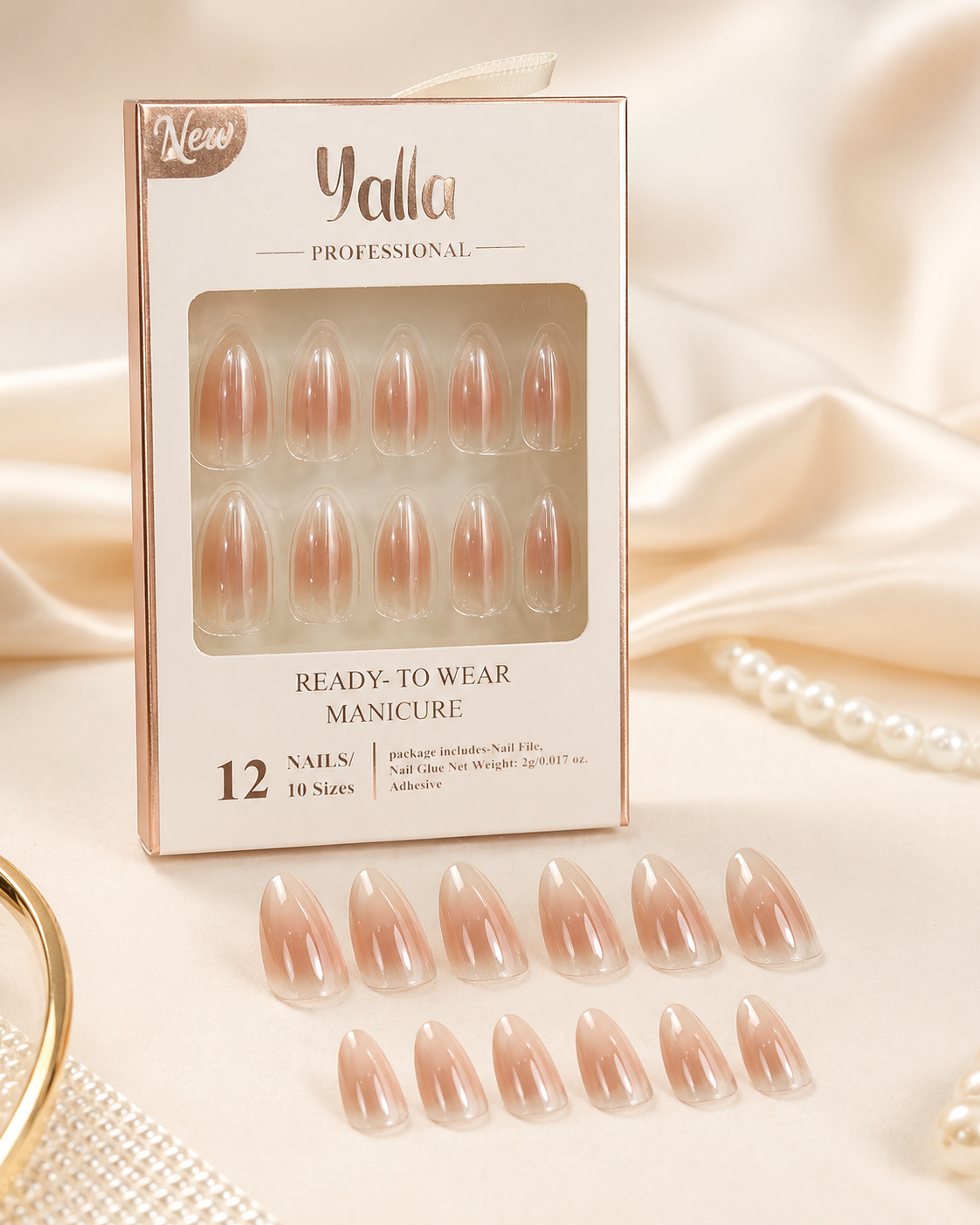 أظافر لاصقة جاهزة – Yalla Professional Nail Tips