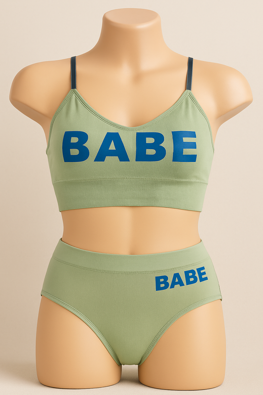 طقم BABE قطن – أندروير + برا سبورت (3 ألوان)