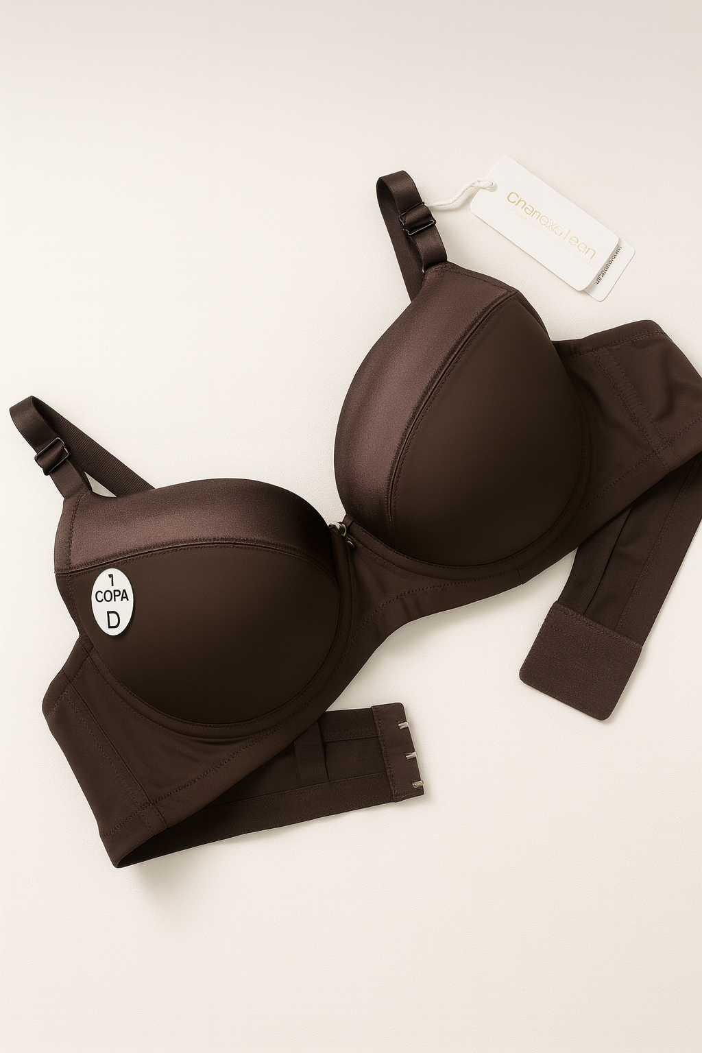 برا مقاسات كبيرة بتطعيم ساتان من Chanvie Leen – Chanvie Leen Plus Size Bra with Satin Touch (40–48)