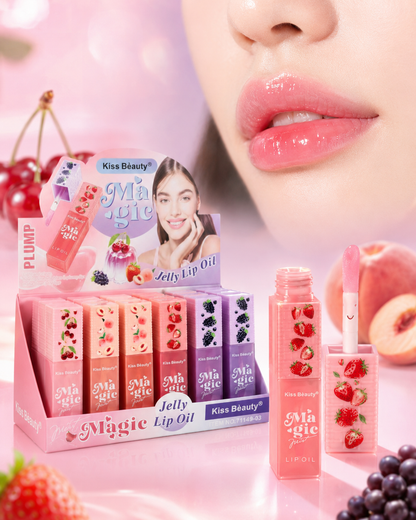 ليب أويل كيس بيوتي Magic Jelly Lip Oil