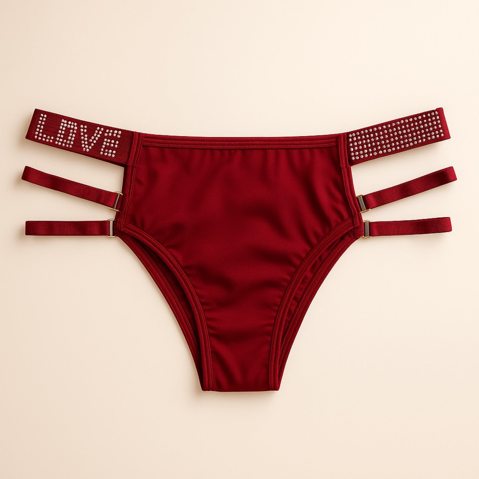 اندر حريمي LOVE مرصّع – موديل سترابي مثير | Women’s Crystal LOVE Strap Panty