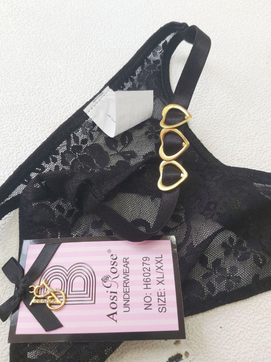 اندر فتلة دانتيل شفاف من ماركة Aosi Rose Underwear