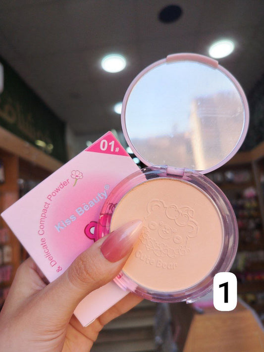 البودرة المضغوطة Kiss Beauty Compact Powder