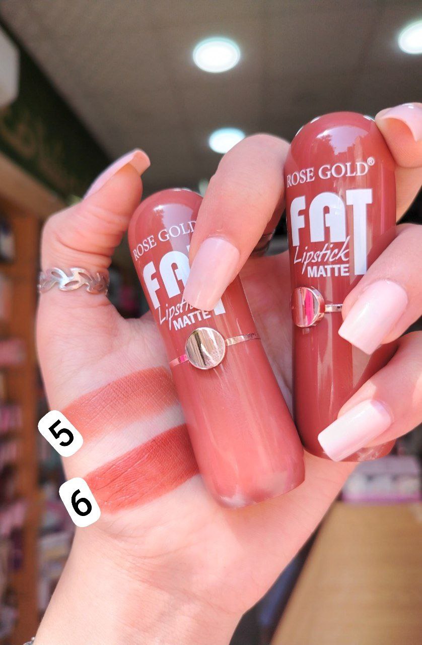روج روز جولد فات ليبستيك مات – Rose Gold Fat Lipstick Matte