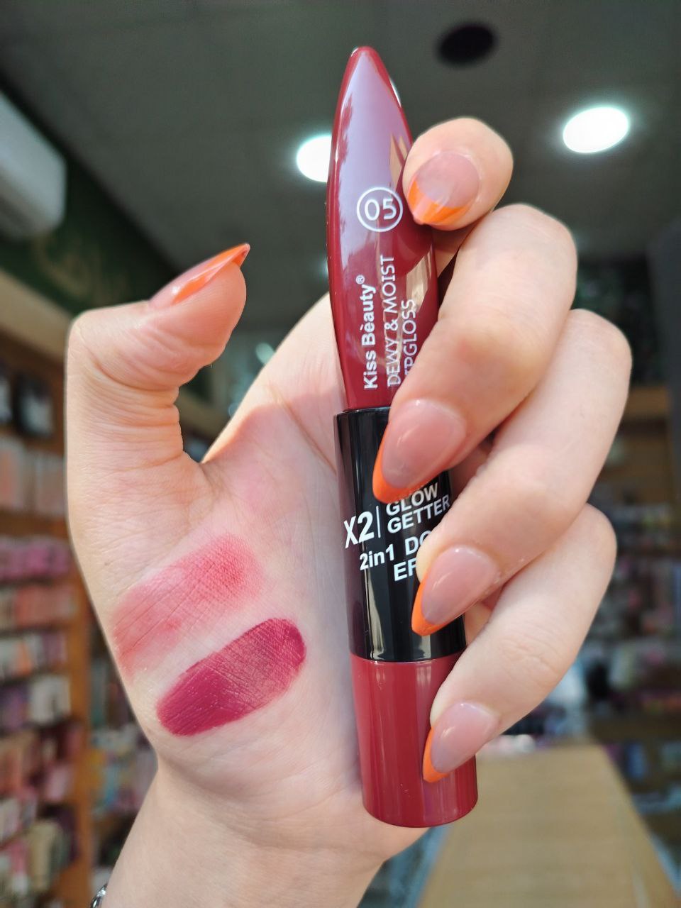 ليب جلوس & روج 2×1 – Kiss Beauty Glow Getter