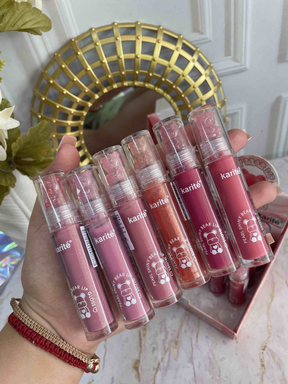 ليب جلوس Karité Bear Lip Gloss – Pearl Shiny Collection
