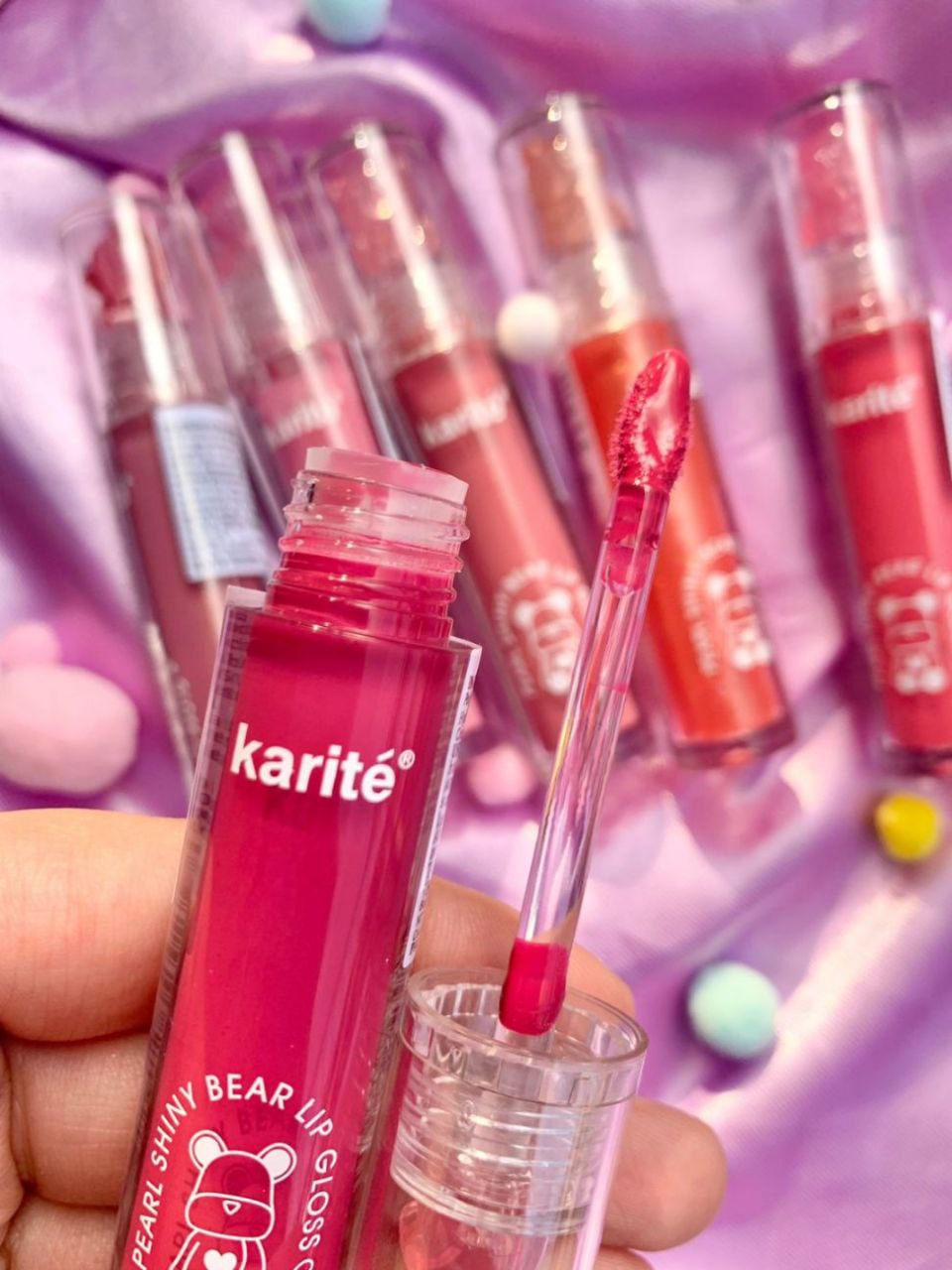 ليب جلوس Karité Bear Lip Gloss – Pearl Shiny Collection