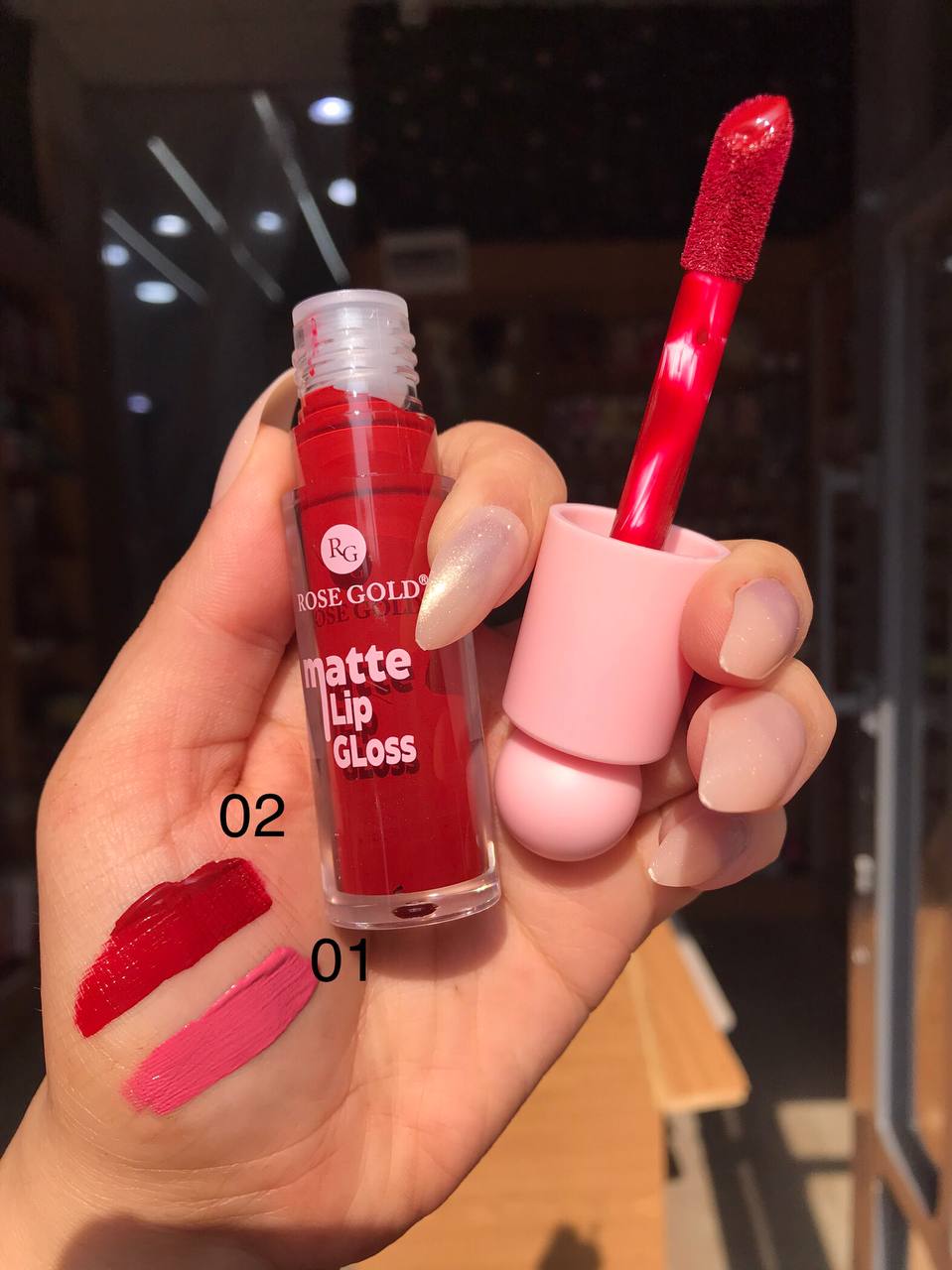 Rose Gold Matte Lip Gloss – ليب جلوس مات روز جولد