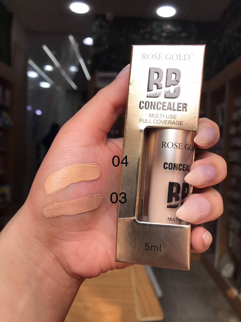 Rose Gold BB Concealer – كونسيلر بي بي تغطية كاملة متعدد الاستخدام