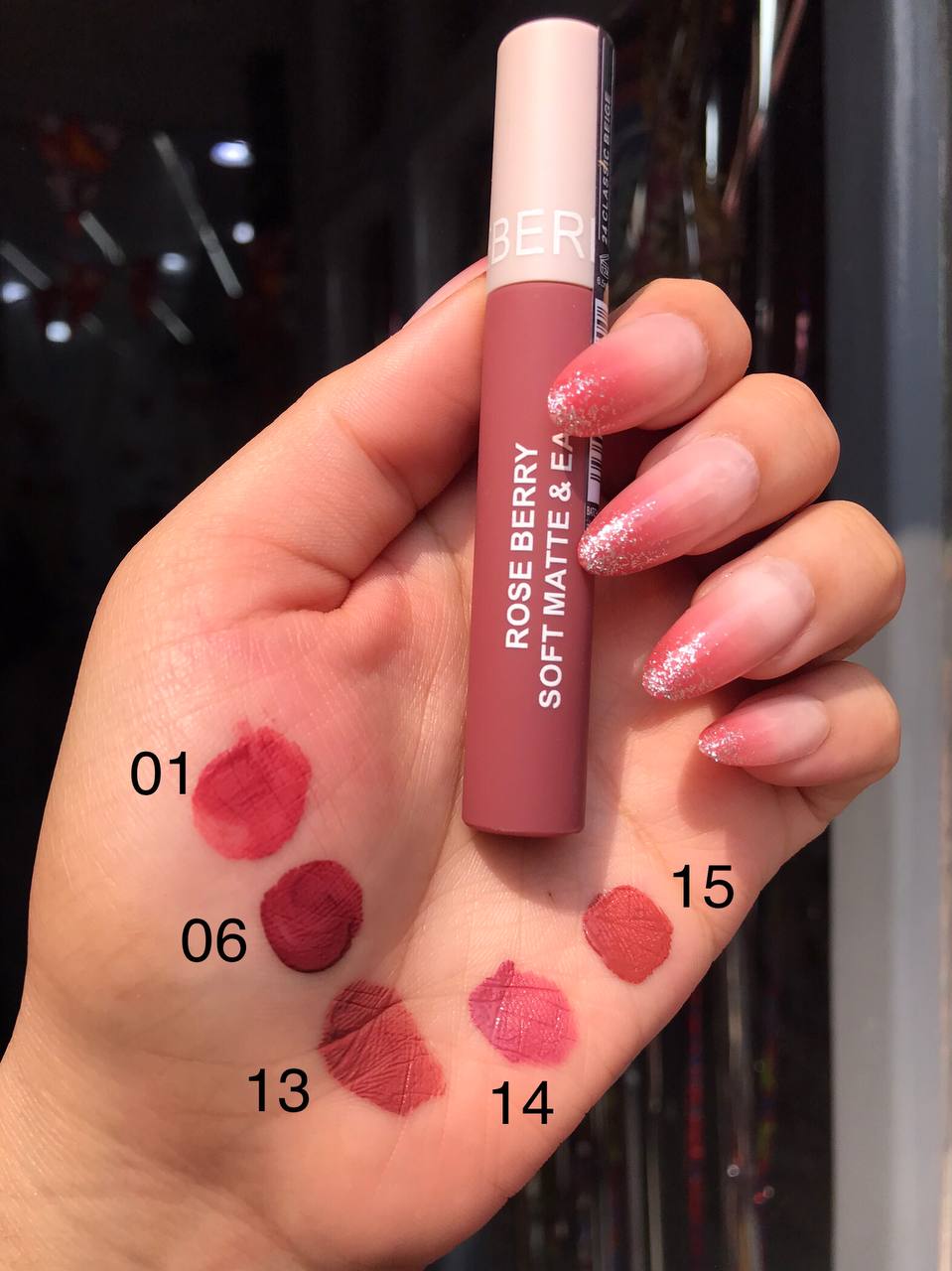 سيت روج روز بيري 12 درجة مات – Rose Berry Lip Set