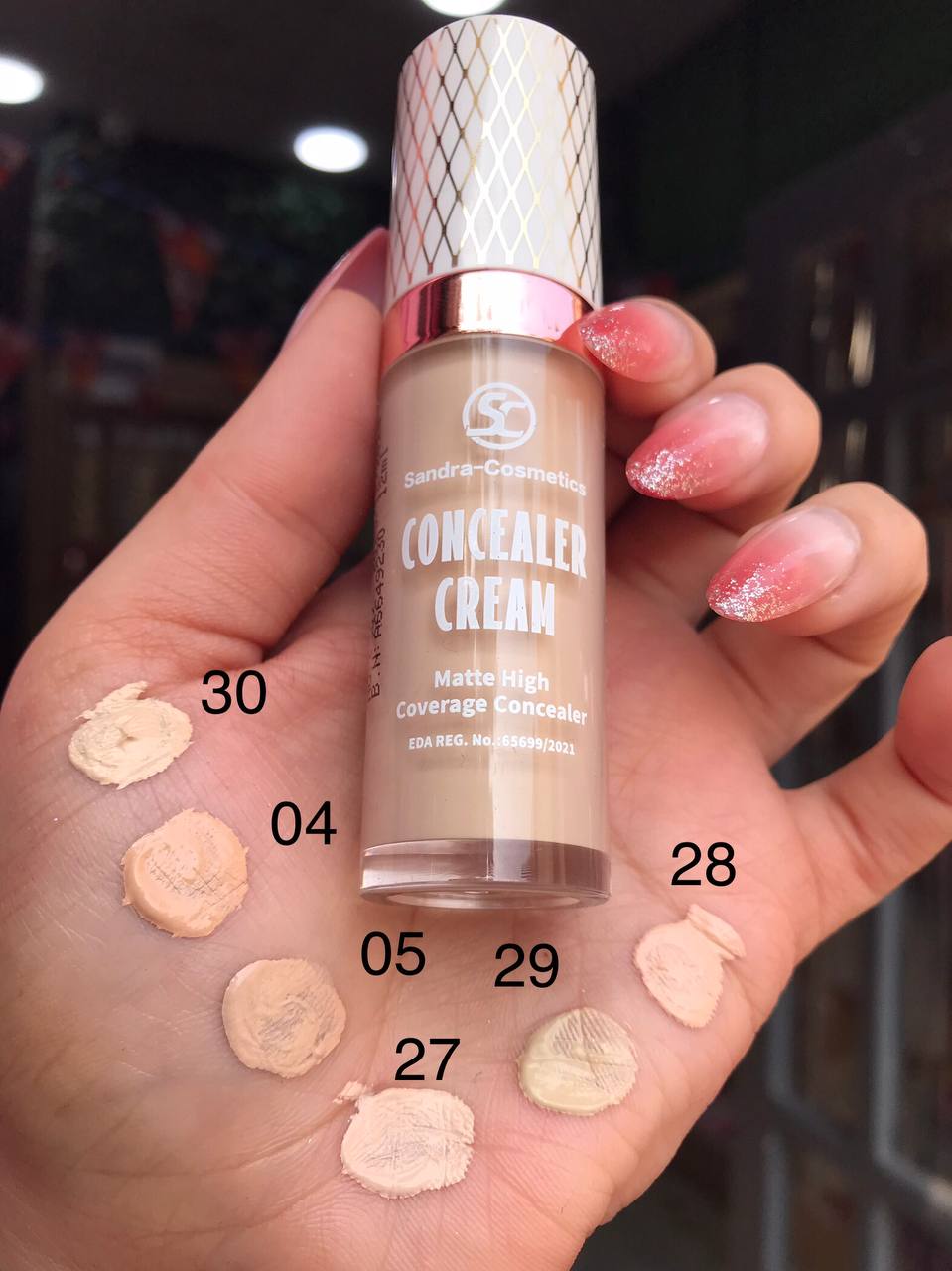 كونسيلر كريم ساندرا كوزماتيكس – 6 درجات | Sandra Cosmetics