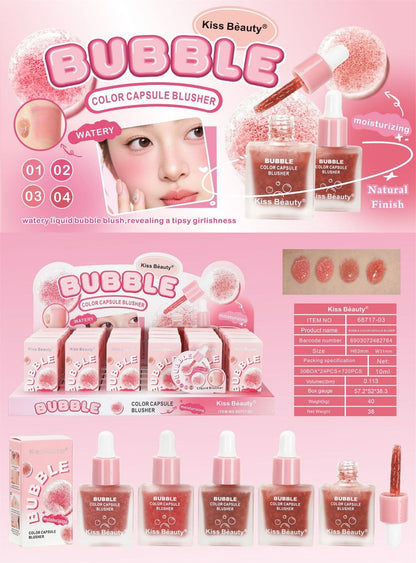 بلاشر سائل كيس بيوتي Bubble Color Capsule Blusher