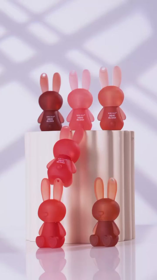Rose Gold Cute Rabbit Mousse Blusher & Lip Gloss – بلاشر موس وليب جلوس 2 في 1