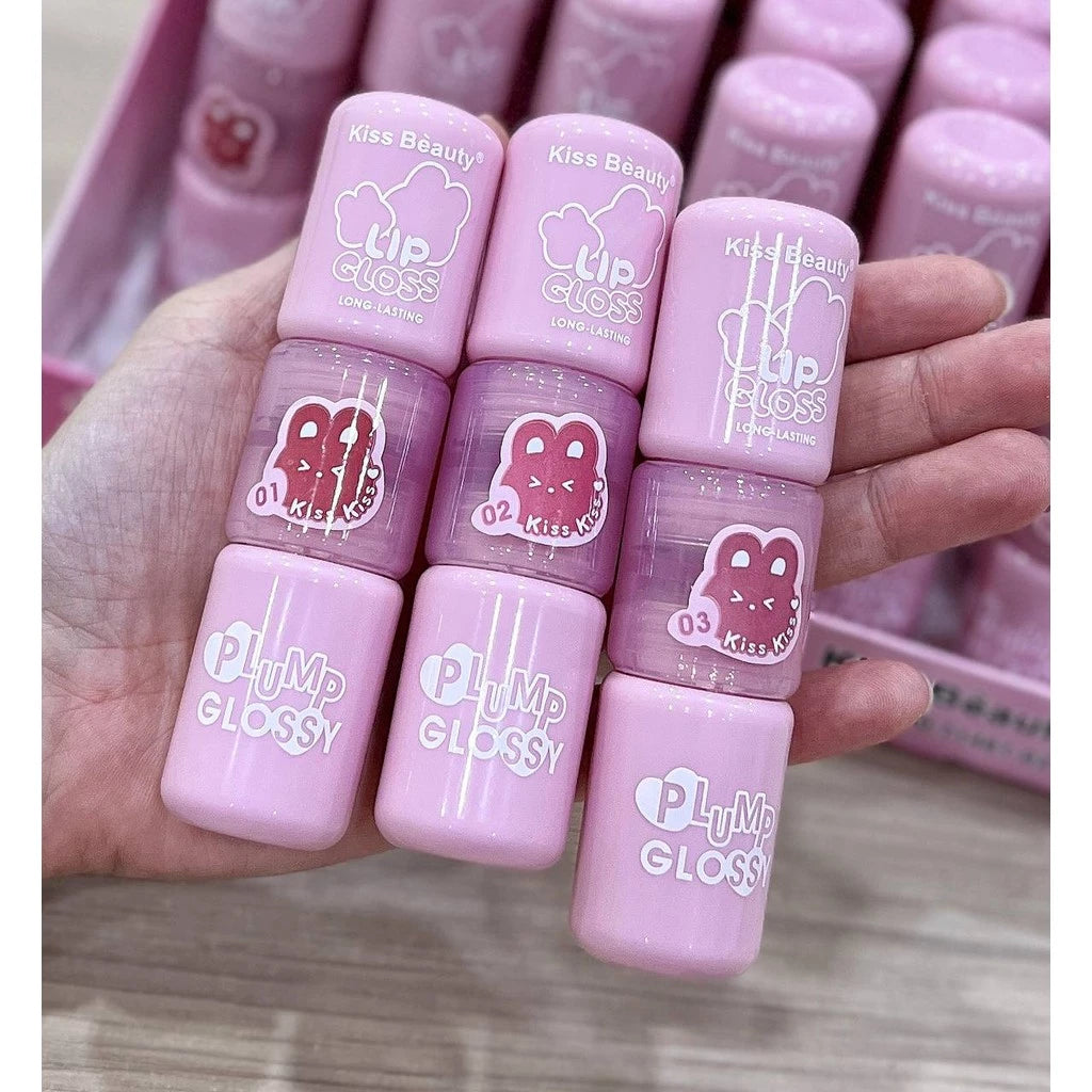ليب جلوس بلومب جلوسي دابل من Kiss Beauty – ترطيب ولمعان يدوم طويلًا | Plump Glossy Lip Gloss Double