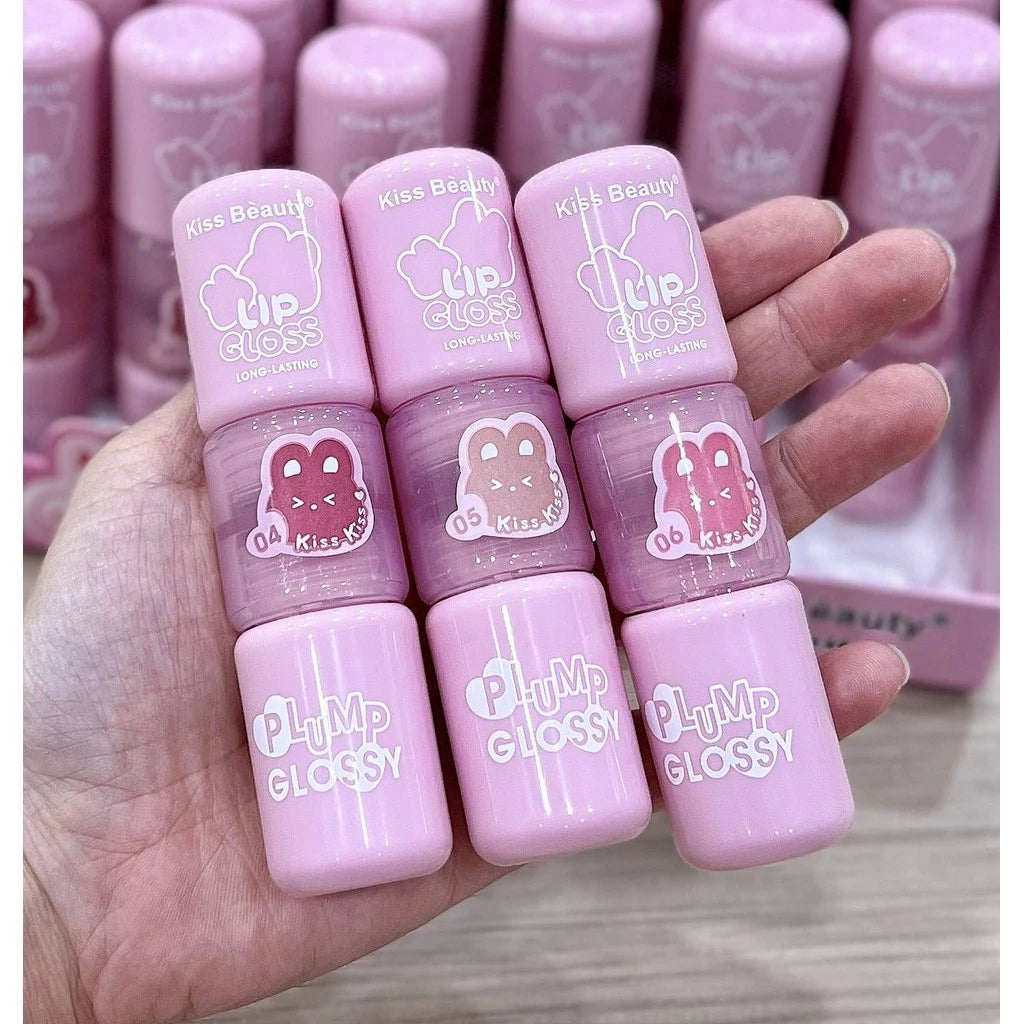 ليب جلوس بلومب جلوسي دابل من Kiss Beauty – ترطيب ولمعان يدوم طويلًا | Plump Glossy Lip Gloss Double