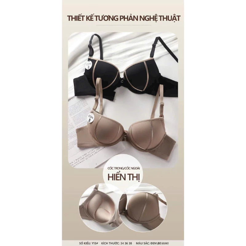 Contrast Design Bra – كب B